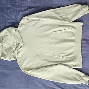 Aritzia TNA Airy Fleece Perfect Hoodie Light Green S